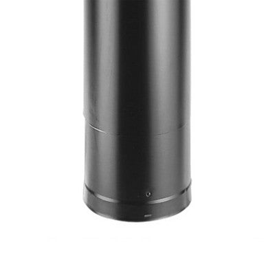  DuraVent DVL 6DVL-68TA 6 Inch Double Wall Steel Telescoping Chimney Wood Burning Stove Pipe Connector To Vent Smoke Or Exhaust, Black