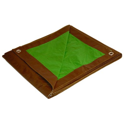  Foremost Dry Top 20 Ft. W X 20 Ft. L Medium Duty Polyethylene Reversible Tarp Brown/Green