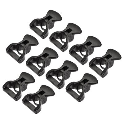  Unique Bargains Tent Rope Plastic Guyline Adjuster Cord Tensioner Black