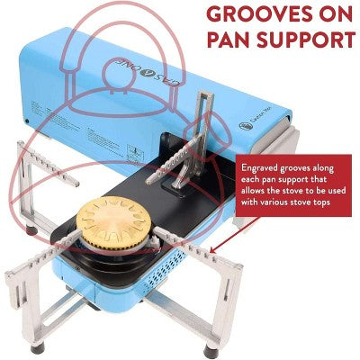  GasOne Camp Stove Compact Butane Stove With Carrying Case - Foldable Portable Stove, GS-8300