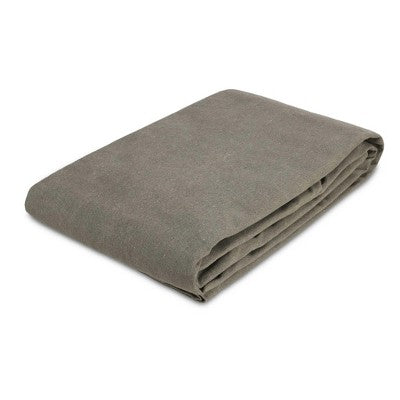  White Duck Canvas Tarp Outdoor Heavy Duty Water-Resistant Tarpaulin Cover, 18 Oz Loomstate Cotton With Stainless Steel Grommets