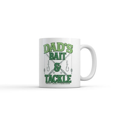  Crazy Dog Dads Bait And Tackle Mug Funny Sarcastic Fathers Day Graphic Novelty Coffee Cup-11oz