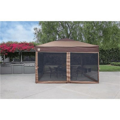  Z-Shade Mesh Wall Screen Room Attachment For 12 X 12 Foot Outdoor Canopy Tent Portable Shelter, Tan (Screen Only, Frame Sold Separately)