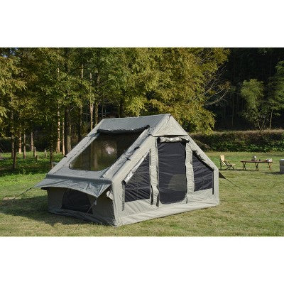  PAGED 9.8 X13ft Camping Tent Inflatable Camping Tents With Mesh And Chimney Window For Fishing, Car Camping, Hiking, Mountaineering