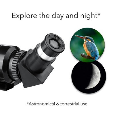  Dartwood Astronomical Telescope - 360° Rotational Telescope - Multiple Eyepieces Included For Different Zoom (Black/White, 3 Pack)