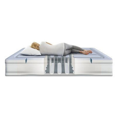  Beautyrest Lumbar Supreme 3-Zone Adjustable Air Mattress With Built-in Pump - King