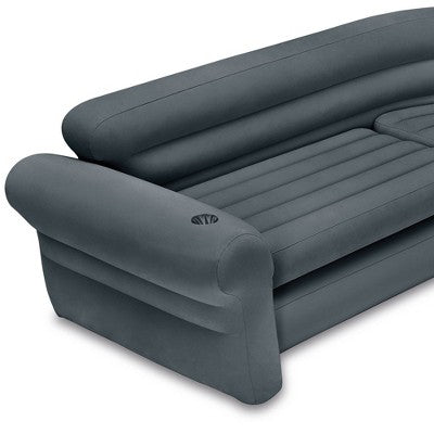  Intex Inflatable Corner Sectional Sofa & Ultra Lounge Chair And Ottoman Set
