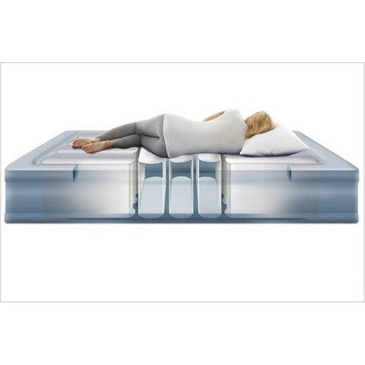  Beautyrest Lumbar Lux 3-Zone Adjustable Air Mattress With Built-in Pump - Queen