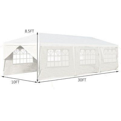  Costway 10'x30' Outdoor Party Wedding Tent Canopy Heavy Duty Gazebo