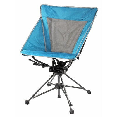  Garden Elements Polyester Swivel Chair, Mesh Seat
