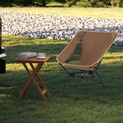  Tangkula Ultra-Lightweight Camping Chair Portable Lawn Chair W/Triangular Aluminum Frame