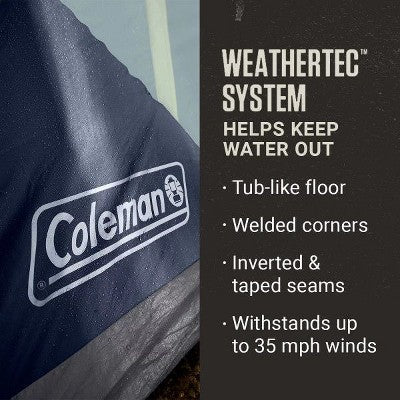  Coleman Skydome 8-Person Camping Tent XL, Blue Nights, 1 CT