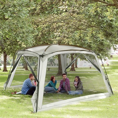  Outsunny Screen Tent, Screen House Room With UV50+ Protection, 2 Doors, And Carry Bag, For Patios Outdoor Camping Activities