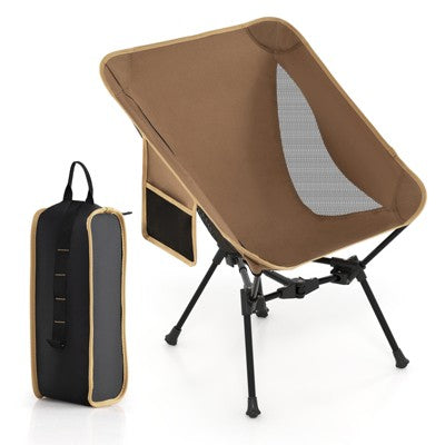 Tangkula Ultra-Lightweight Camping Chair Portable Lawn Chair W/Triangular Aluminum Frame