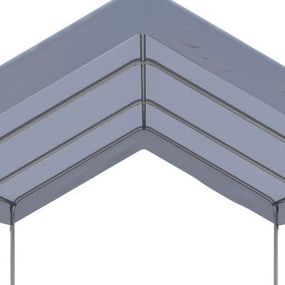  Outsunny 10' X 20' Carport, Portable Garage & Patio Canopy Tent, Adjustable Height, Anti-UV Cover For Car, Truck, Boat, Catering, Wedding