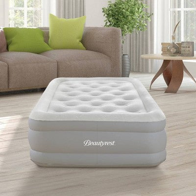  Beautyrest Skyrise 14" Air Mattress With External Pump 1-Touch Comfort Control - Twin