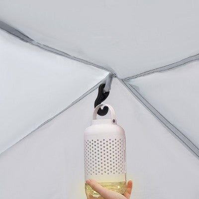  Outsunny Large Screen House Or Camping Canopy Breathable Tent, Hang Hook For Lantern At Night, 6-8 Person Dome Tent, 11.5' X 11.5', White