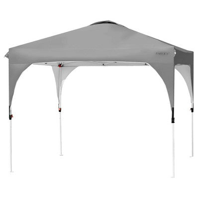  10x10 FT Outdoor Pop Up Tent Canopy Height Adjustable Sun Shelter W/ Roller Bag