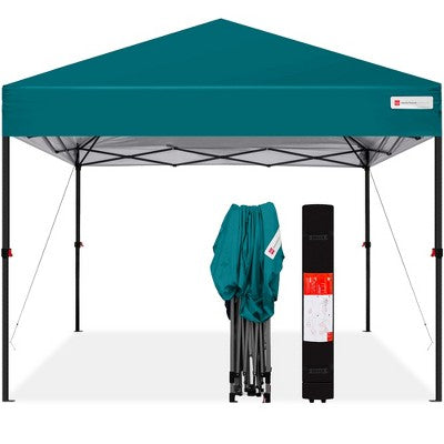  Best Choice Products 10x10ft Easy Setup Pop Up Canopy Instant Portable Tent W/ 1-Button Push, Carry Case