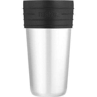  Thermos Vacuum Insulated Stainless Steel Coffee Cup Insulator - Silver/Gray