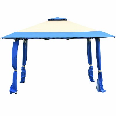  Costway 13'x13' Gazebo Canopy Shelter Awning Tent Patio Garden Outdoor Companion Blue