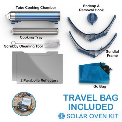  GoSun Portable Solar Oven Kit, Best Solar Oven For Backpacking And Camping, Outdoor Solar Cooker, Cooks Within 20 Minutes Up To 550ºF