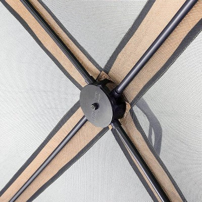  CLAM Quick-Set Escape 12 X 12 Foot Portable Pop Up Camping Outdoor Gazebo 6 Sided Canopy Shelter + 6 Pack Of Wind And Sun Panels