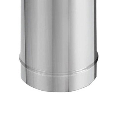  DuraVent DuraBlack 6DBK-48SS Stainless Steel Single Wall Wood Burning Stove Pipe Connector To Vent Smoke And Exhaust, 48 Inches Long X 6 Inch Diameter
