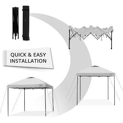  Anybear 10x10FT White Pop Up Canopy Tent With Adjustable Legs