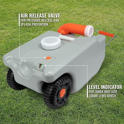  Hike Crew RV Water Tank, Portable RV Waste Holding Tank W/Metal Handle