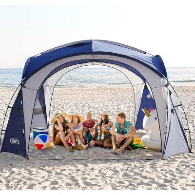  Anybear Easy Beach Tent Pop Up Canopy UPF50+ With Side Wall For Camping 12x12FT