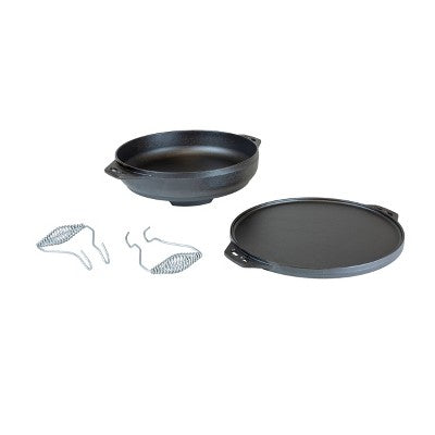  Lodge 14" Seasoned Cast Iron Cook-It-All Pan