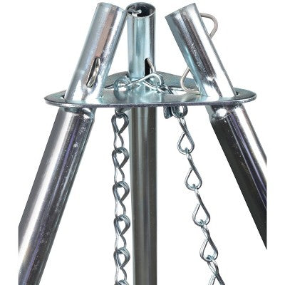  Coghlan's Tri-Pod Grill And Lantern Holder, Adjustable Height, Campfire Cookouts