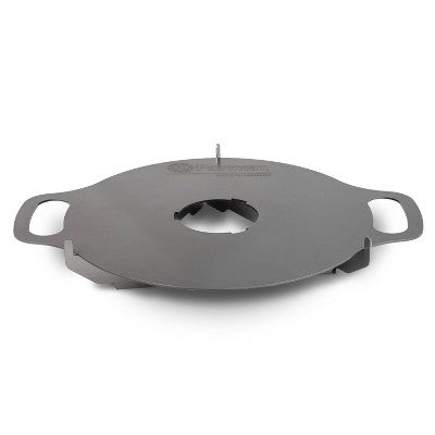  Petromax Atago Griddle Plate, For Outdoor Atago Camp Grill, Plancha Round Steel Disc With Handles And Rack, Temperature Zones
