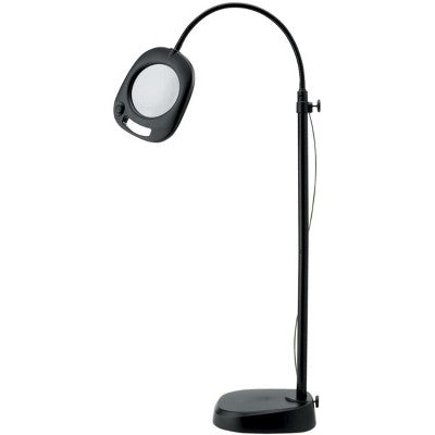  Daylight Naturalight LED 5" Floor Magnifying Light-Black