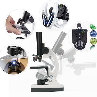  Premium 85pc Kids STEM Microscope Kit With Digital Camera, Kids' Software And More - AmScope