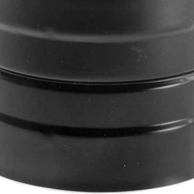  DuraVent DuraBlack 6 Inches Single Wall, Adjustable, And Drip Free Connection Skirted Stove Top Adapter For Appliance Flue Outlets, Black