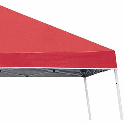  Z-Shade 10 X 10 Foot Push Button Angled Leg Instant Shade Outdoor Canopy Tent Portable Shelter With Steel Frame And Storage Bag, Red