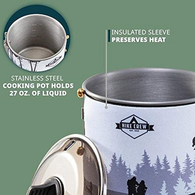  Hike Crew Portable All-In-One Outdoor Cooking System With Stove & Pot