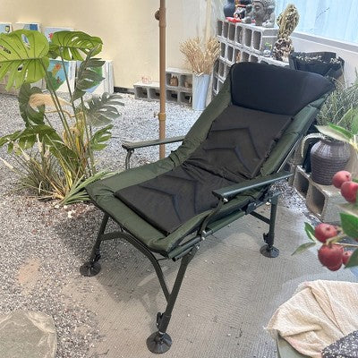  KTMBDW Portable Camping Chair, Cushioned Seat & Back, Camping Chair With Adjustable Backrest For Indoor And Outdoor Camping Beach Hiking Fishing