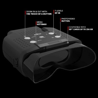  Hike Crew Tactical Gear Night Vision Binoculars W/Digital Camera