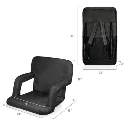  Picnic Time Ventura Stadium Seat - Black