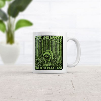  Crazy Dog Some Who Wander Are Actually Lost Mug Funny Sarcastic Nature Graphic Novelty Coffee Cup-11oz