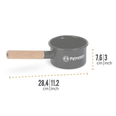  Petromax Enamel Pan For Campfire Cooking, Indoor/Outdoor Steel Pot