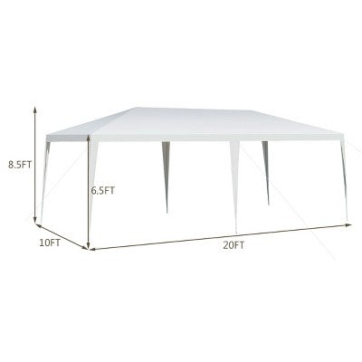  Costway 10'x20' Outdoor Party Wedding Tent Heavy Duty Canopy Pavilion