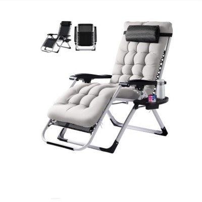  Zero Gravity Chair, Reclining Camping Lounge Chair For Indoor, Reclining Patio Chairs With Cup Holder Trays And Removable Cushion