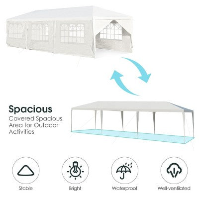  Costway 10'x30' Outdoor Party Wedding Tent Canopy Heavy Duty Gazebo