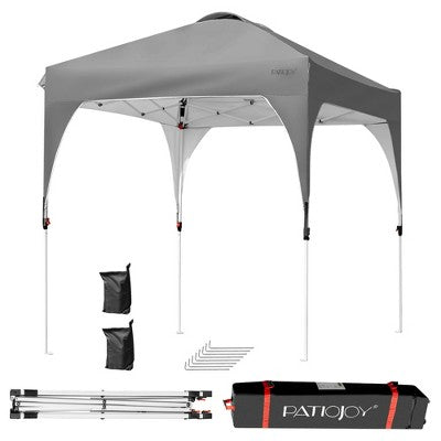  Costway 6.6x6.6 FT Pop Up Canopy Tent Shelter Height Adjustable W/ Roller Bag
