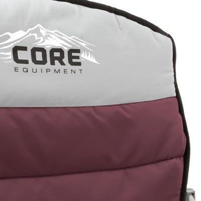  CORE Set Of 2 300-Pound Capacity Padded Hard Arm Chair W/Storage Pockets & Carry Bag W/Instant 10-Foot Outdoor Pop-Up Shade Canopy Shelter Tent, Gray
