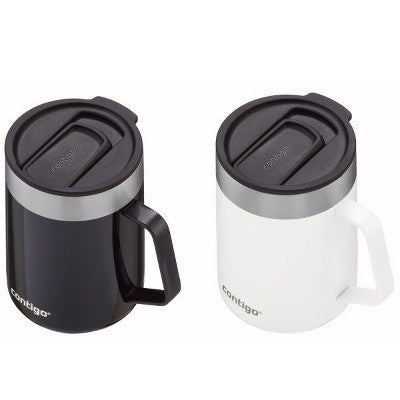  Contigo Streeterville Stainless Steel Mug With Handle, 14oz 2-Pack
